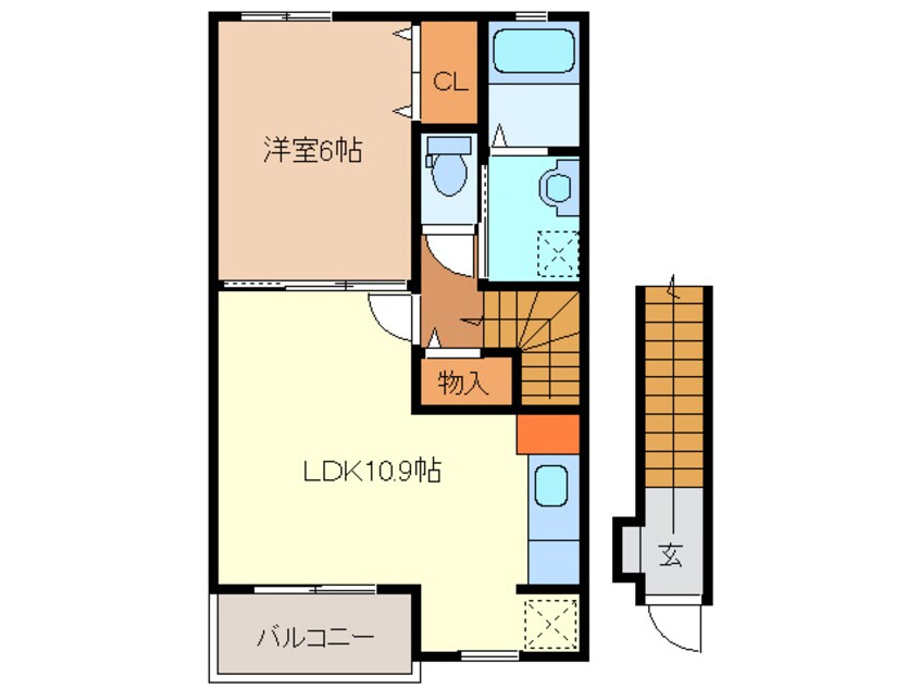 間取図 サンライズ　コーポ