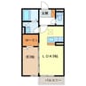 アープトライ東鷹跡Ａ・Ｂ棟 1LDKの間取り