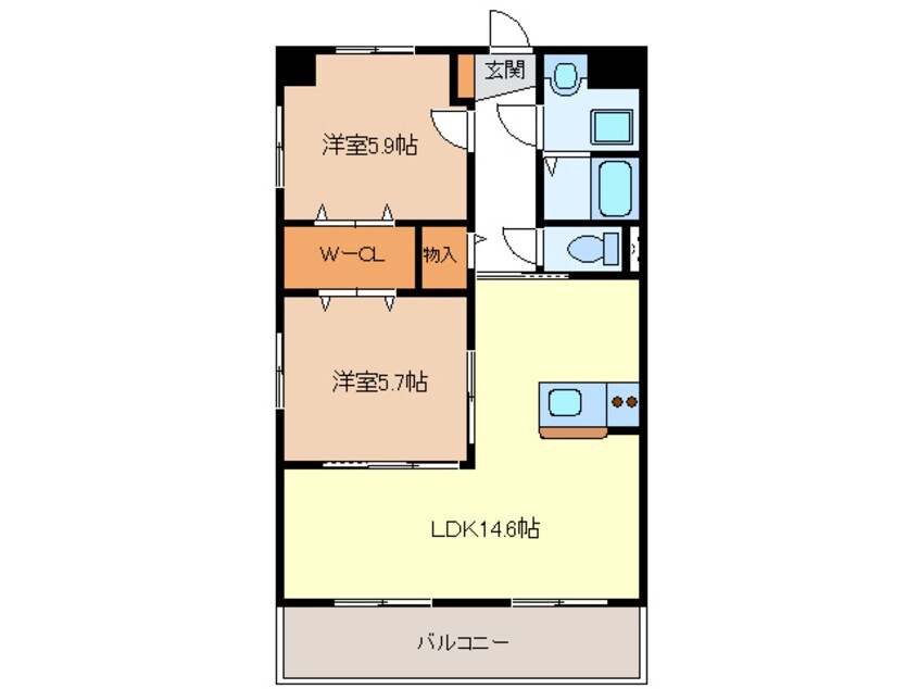 間取図 ライフコート南が丘