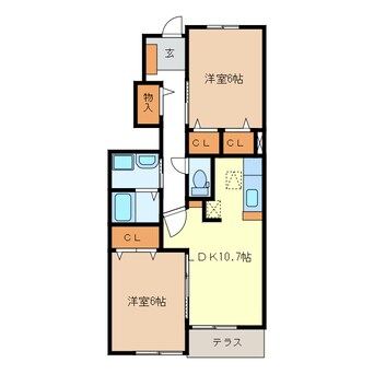 間取図 ピース　ヴィラ