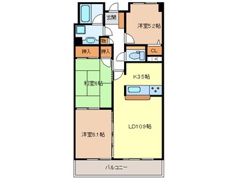 間取図 サンマンションアトレ青山　104号室