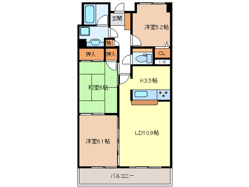 間取図 サンマンションアトレ青山　104号室