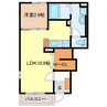ＴＳＵ　ＢＡＹＣＯＵＲＴ 1LDKの間取り