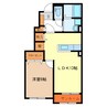 サニースクエア 1LDKの間取り