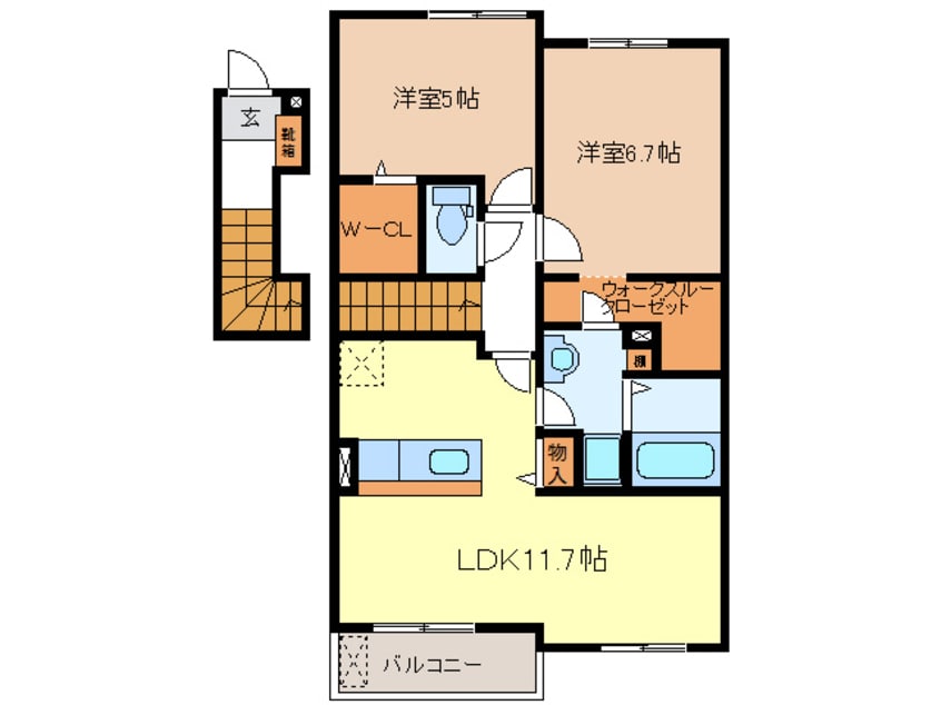 間取図 メゾン ド エドバシ Ⅲ