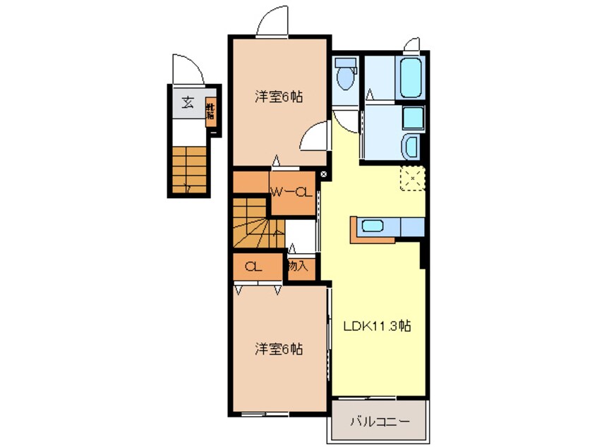 間取図 ナリッシュ ドゥ