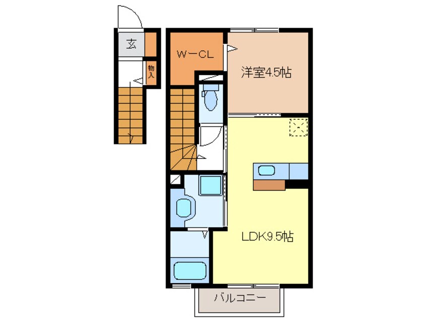 間取図 ラルーチェ江戸橋