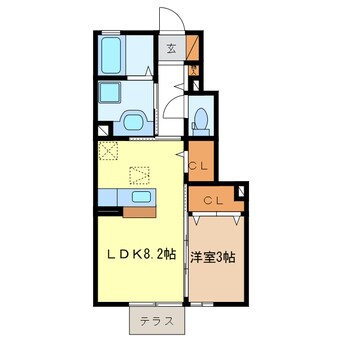 間取図 ラルーチェ江戸橋