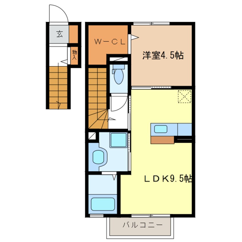 間取図 ラルーチェ江戸橋