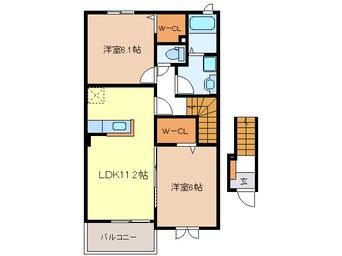 間取図 ブレッシング　ビレッジ　L・G