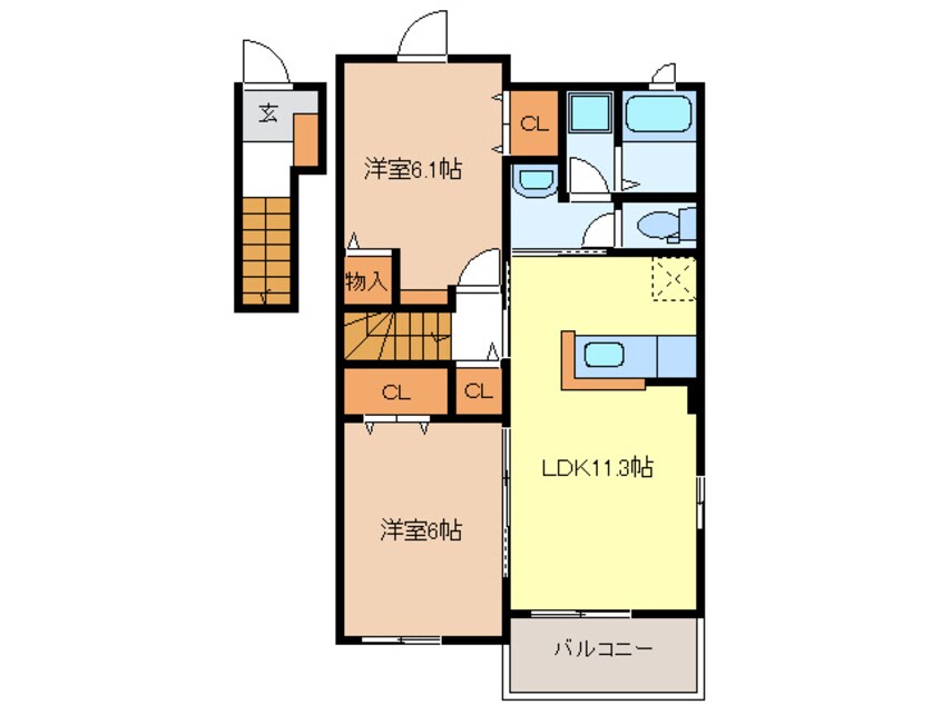 間取図 アレッタ ゴー