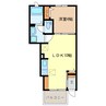 ベルハウス一身田 1LDKの間取り
