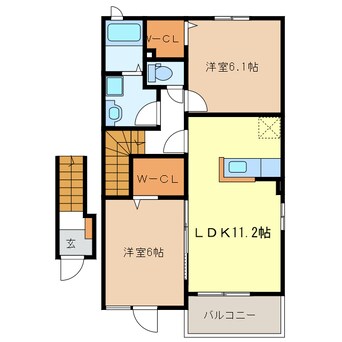 間取図 サニーハイツSEINAI　ⅠⅡ