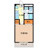 AZURE COURTE Ⅰ 1Kの間取り