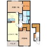 エルパルド半田 2LDKの間取り