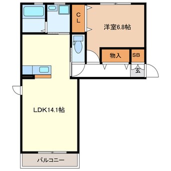 間取図 パラディーゾC