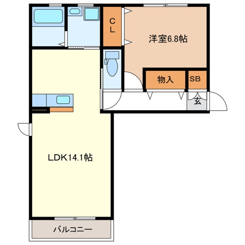 間取図 パラディーゾC