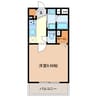 FN栗真 1Kの間取り
