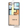 RESIDENCE明神 1Kの間取り