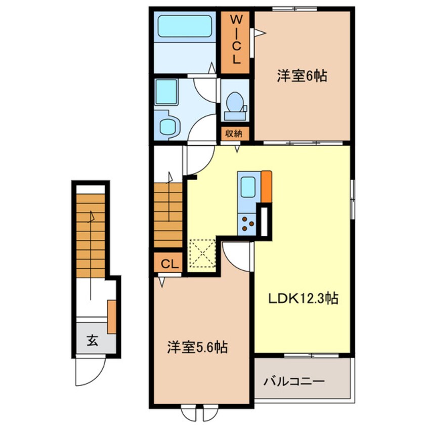 間取図 クレメント　Ⅱ