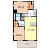 クレド桜橋 2LDKの間取り