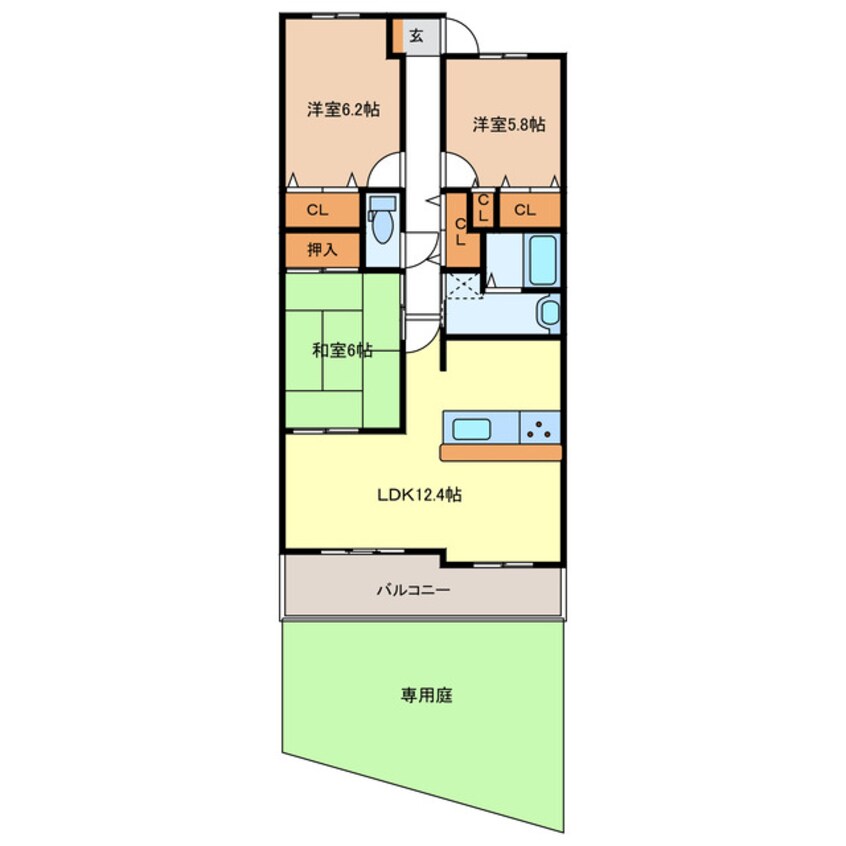 間取図 サンマンションアトレ潮見が丘