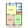 イトウマンションA棟 2LDKの間取り