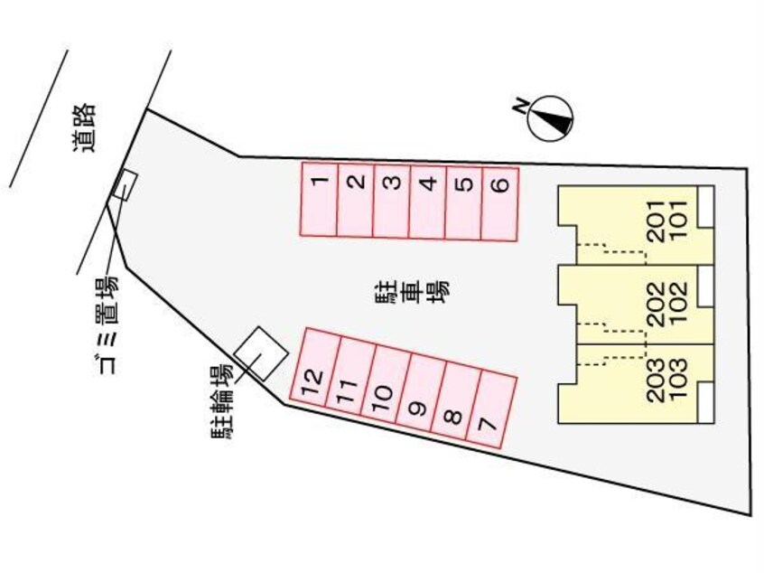 駐車場配置図 レスポアール