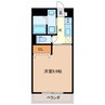 コンフォール津 1Kの間取り