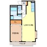 プランドール 1LDKの間取り