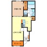 グランデュオ　Ⅱ 1LDKの間取り