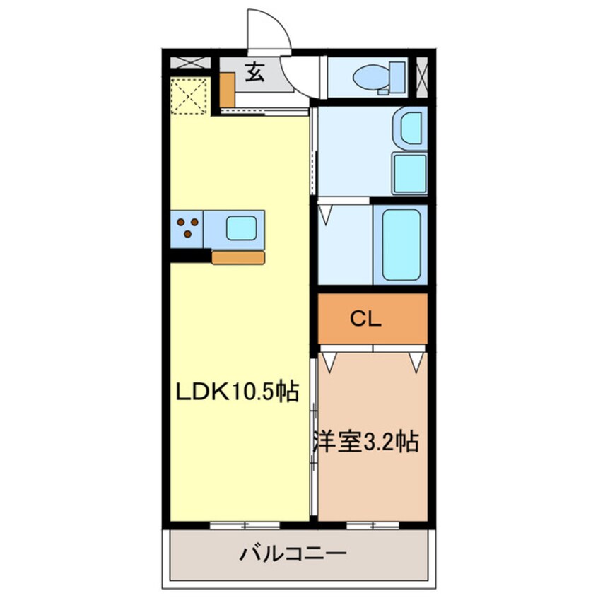 間取図 仮)久居野村町マンション