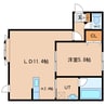 シンフォニー永山 Ａ棟 1LDKの間取り