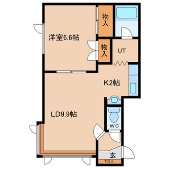 間取図 パールハイツ１１２　Ｂ棟