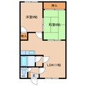 ハイムドルチェＢの間取図
