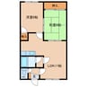 ハイムドルチェＢ 2LDKの間取り