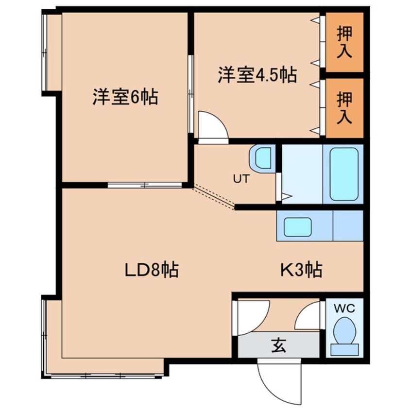 間取図 クレストコート（永山）