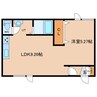 ド・フールネス７１６ 1LDKの間取り
