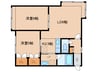 スクエア62 2LDKの間取り