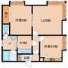 パークシティ 2LDKの間取り