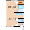エスコート３１７ 1DKの間取り