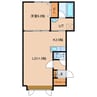 ルセットＡ 1LDKの間取り