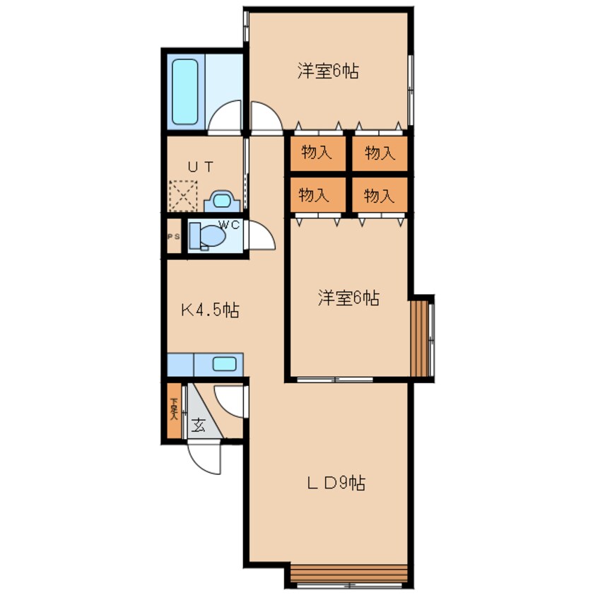 間取図 チェリー７・２