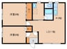 グランシャリオＢ 2LDKの間取り