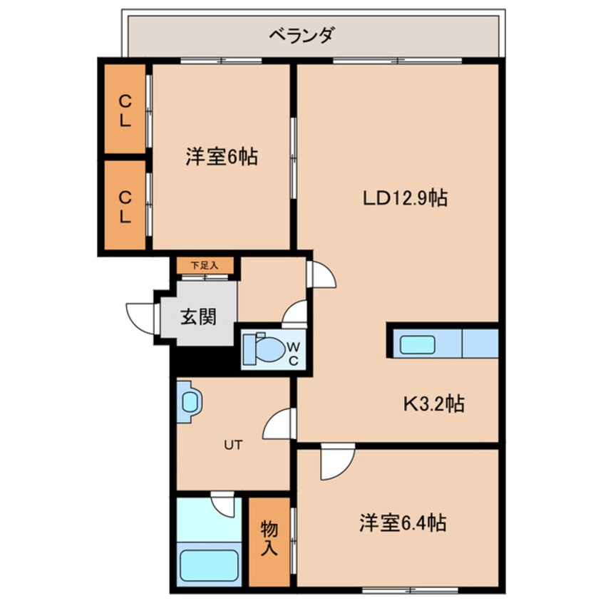 間取図 ＥＳＴＹ　プレベール