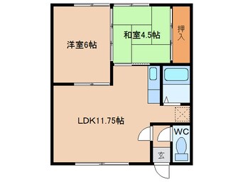 間取図 コーポラス増山