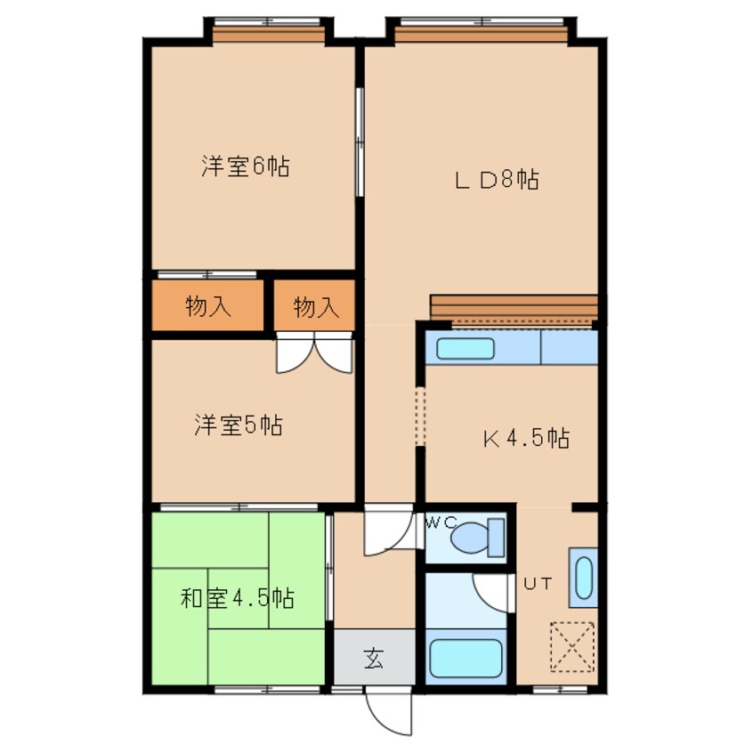 間取図 グランドハイツ６．９