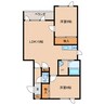 カルムハイツ 2LDKの間取り