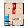 マンションＭ 2LDKの間取り