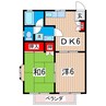 ワカバハイツ 2DKの間取り